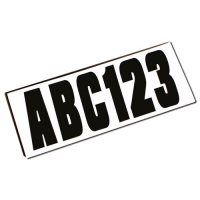 Bokstäver och Siffror Vit