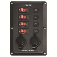 Säkringspanel Blue Sea 4+2St