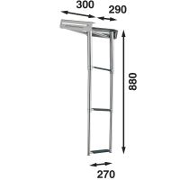 Teleskopstege 3-Stegs Kasset