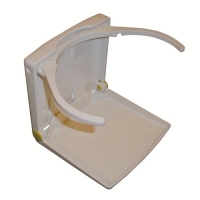 Burkhållare Plast Vit Justerb.