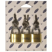 Hänglås 30Mm 3St Lika Nycklar