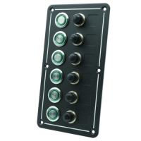 Säkringspanel 6 Brytare Rf