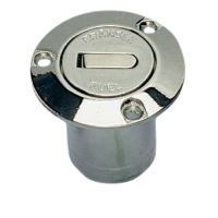 Däcksförskruvning bränsle 50mm krom