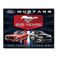 Plåtskylt / Mustang 60 years