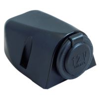 Eluttag Utv.20mm 12V 16a Svart