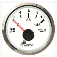 Oljetryckmätare 5B Wema Rf/Vit